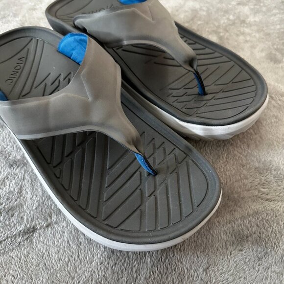 Vionic Restore Sandals Flip Flops Men\'s 11.5 Women\'s 13 Gray Blue Shoes main image 6